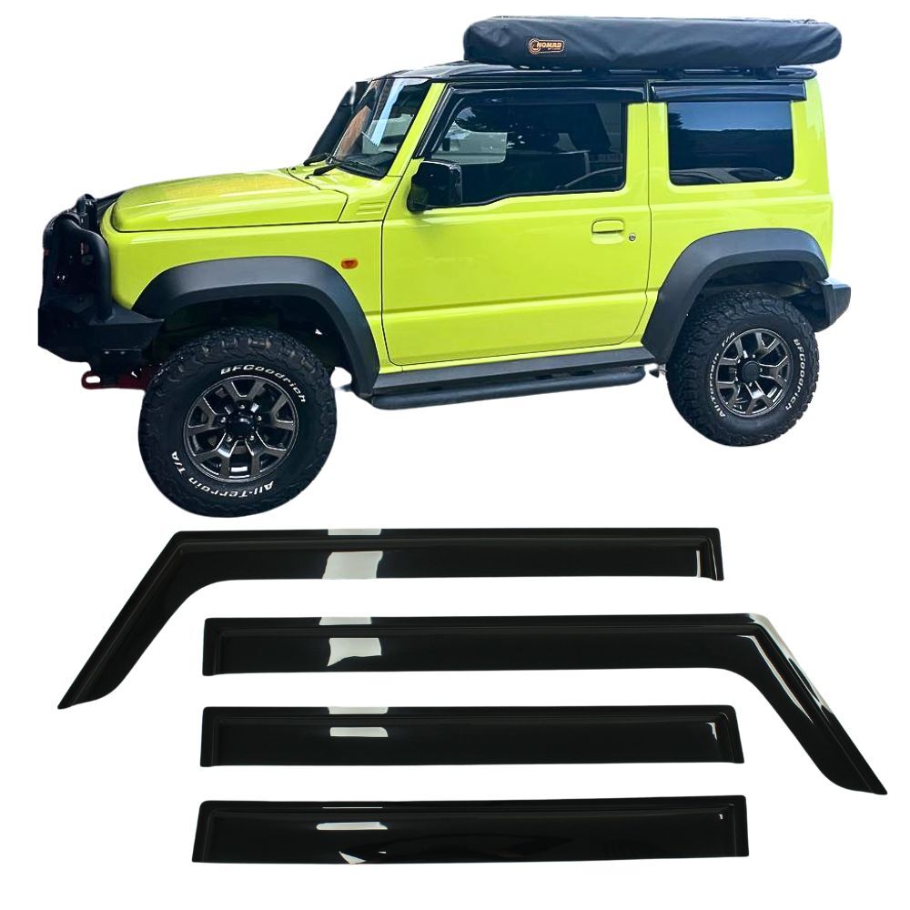 Weather Shields Fits Suzuki Jimny 2018 onwards Window Visors Weathershields