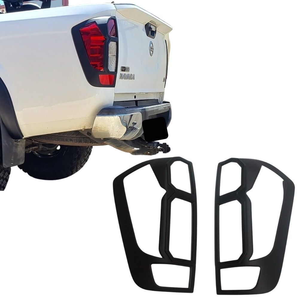 Nissan Navara NP300 2015 - 2020 Matte Black Tail Light Trim Cover