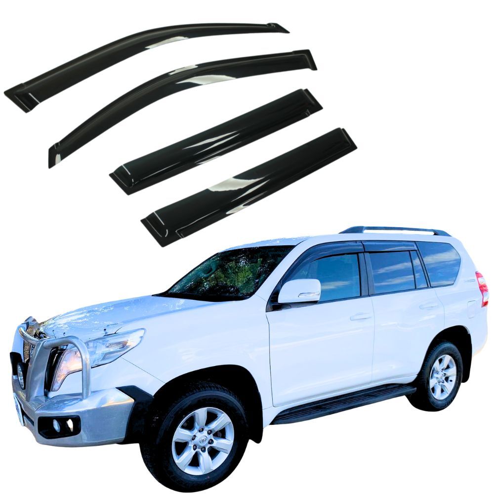 Weather Shields Fits Toyota Landcruiser Prado 150 Series 2009 - 2023 Window Visors Weathershields