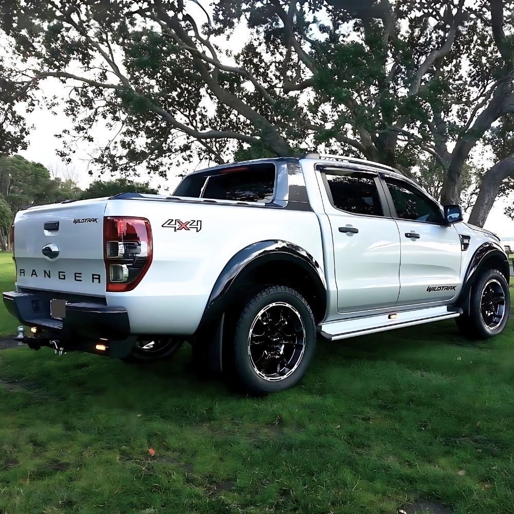 GLOSS BLACK FENDER FLARES FITS FORD RANGER PX1 2011-2015