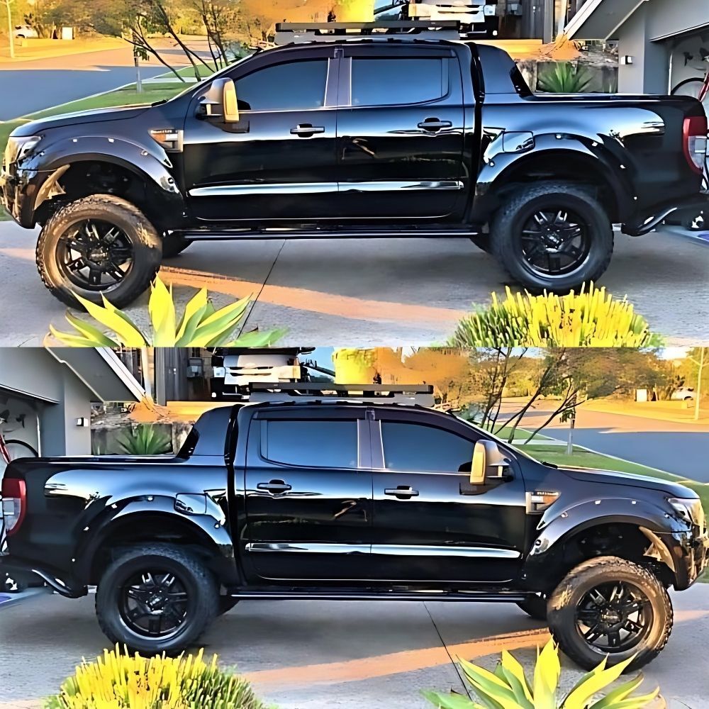 GLOSS BLACK Pocket Style Flares for Ford Ranger PX1 2011-2015