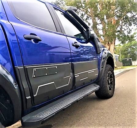  Side Monster Cladding Black FITS Ford Ranger PX1 PX2 PX3 2012-2020