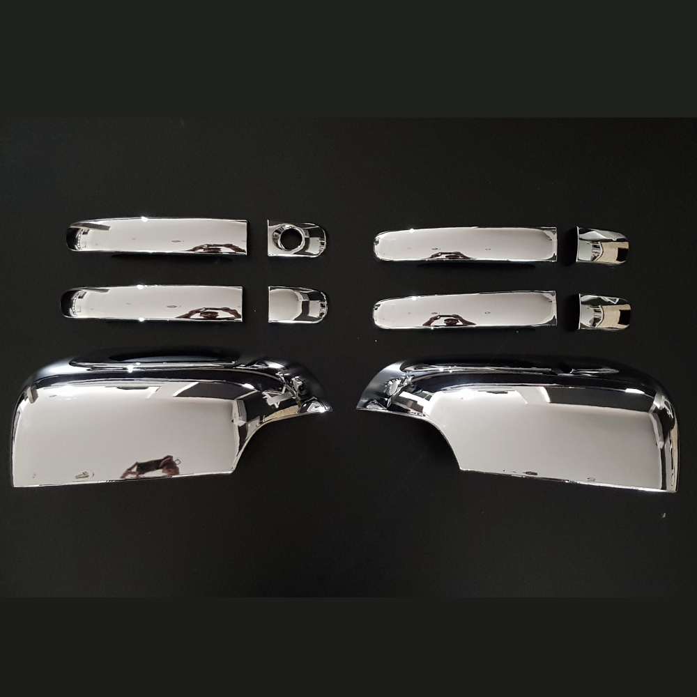 Ford Ranger Custom Made Chrome Silver Mirror & Handle Covers Everest