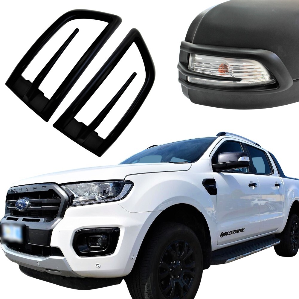 Mirror Indicator Covers Matte Black FITS Ford Ranger PX1 PX2 PX3 2012-20 Everest