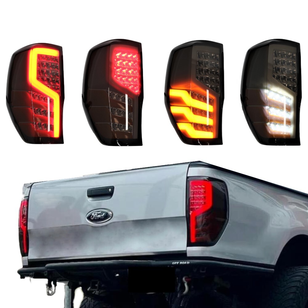 Spider LED Tail Lights Sequential for Ford Ranger PX1 PX2 PX3 2011 - 2022 Taillights Pair