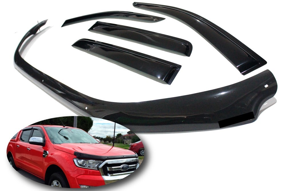 Ford Ranger 2015 - 2019 PX2 PX3 Bonnet Protector AND WEATHER SHIELDS