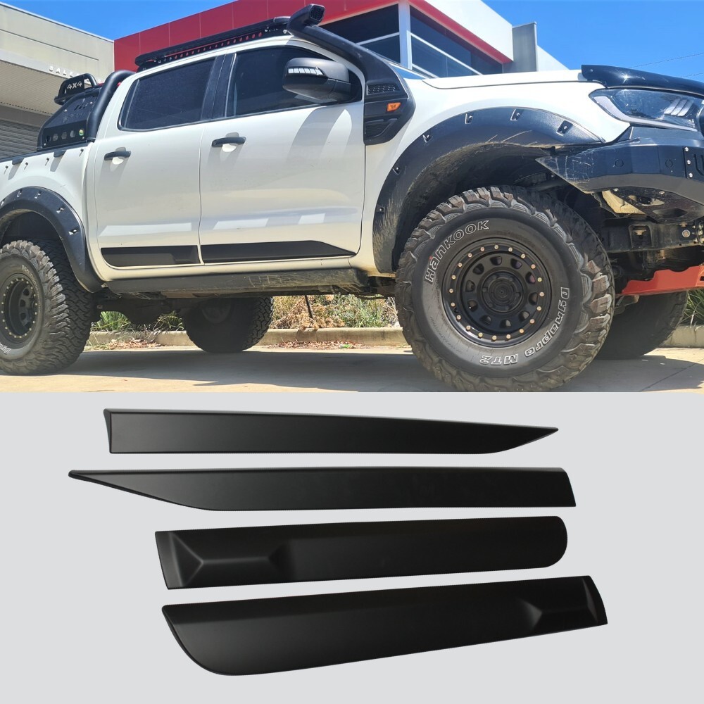 Cobra 4x4 Slim Door Body Cladding Black suitable for Ranger PX PX2 PX3 2012 Onwards