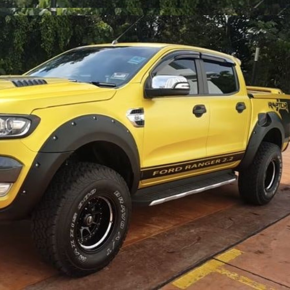 Matte Black Pocket Style Flares for Ford Ranger PX2 2015-2018
