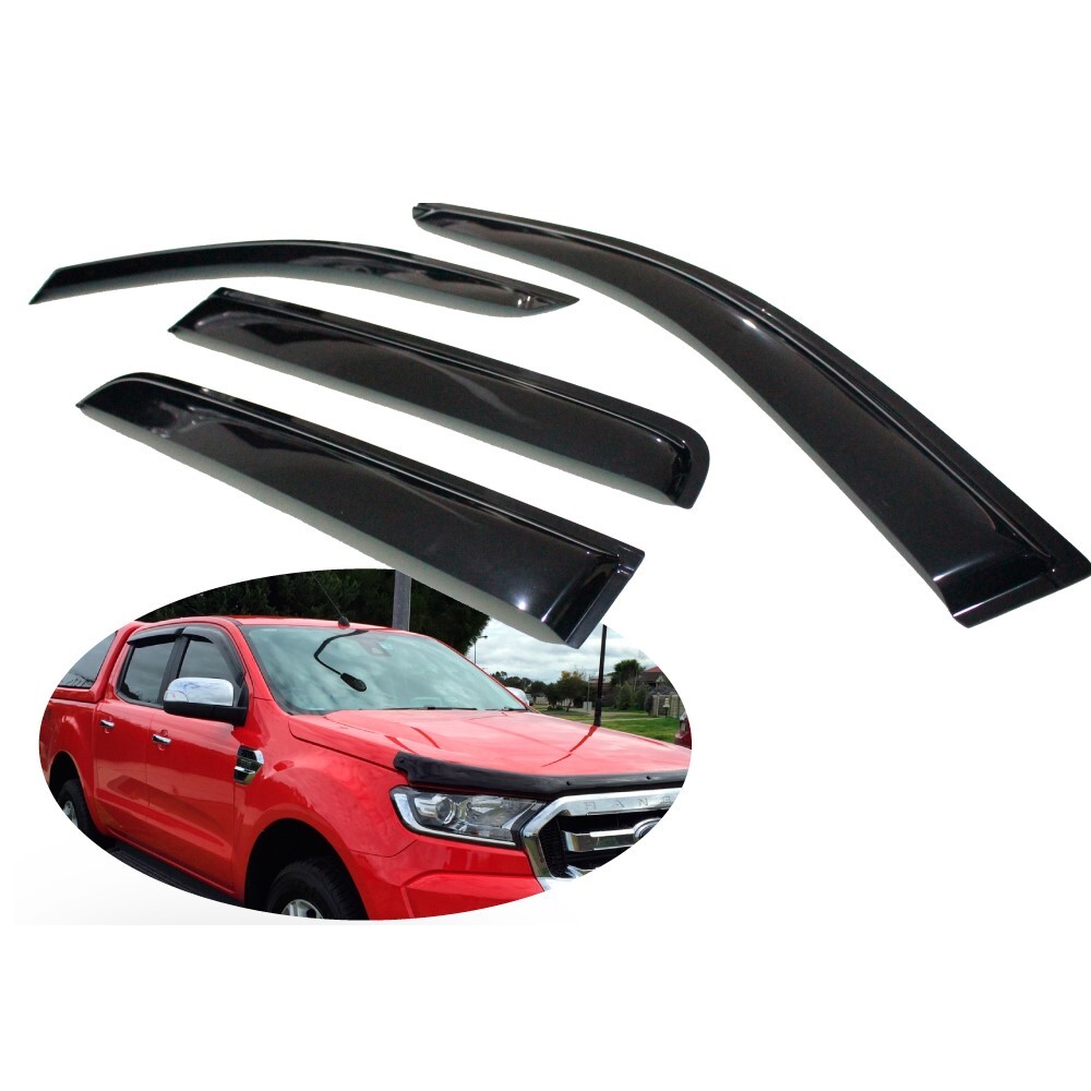 WEATHER SHIELDS FIT FORD RANGER T6 PX1 PX2 PX3 2011-21