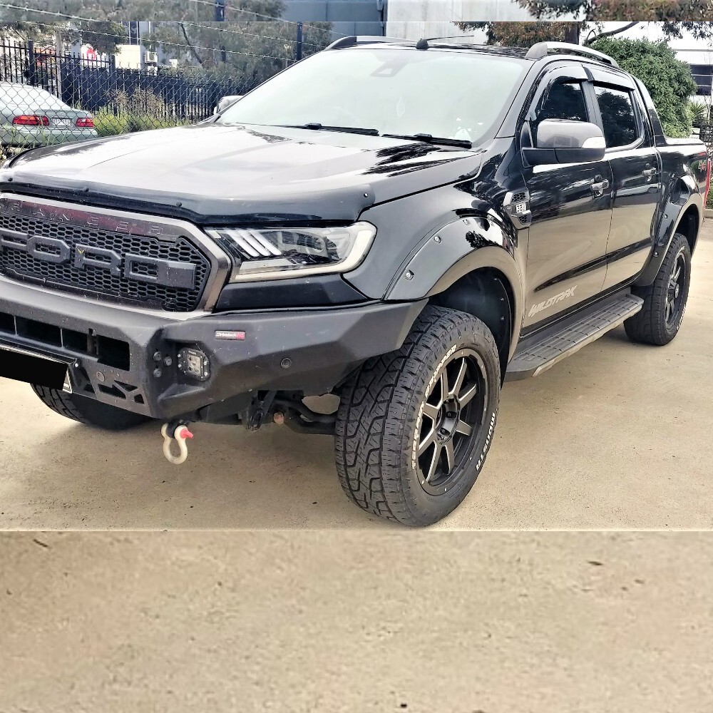 Gloss Black Pocket Style Flares for Ford Ranger PX2 2015-2017