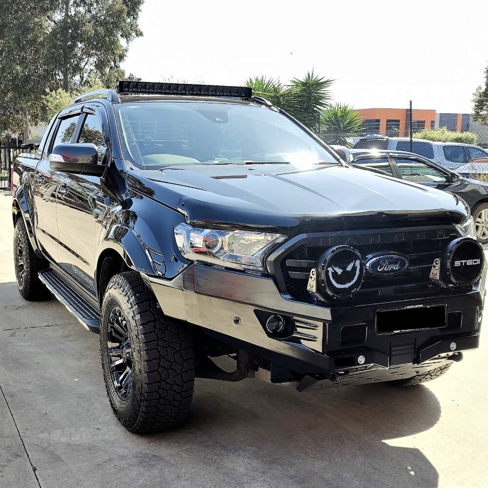 GLOSS BLACK OEM FENDER FLARES FITS FORD RANGER PX3 2018 2019 2020 with Sensor Hole