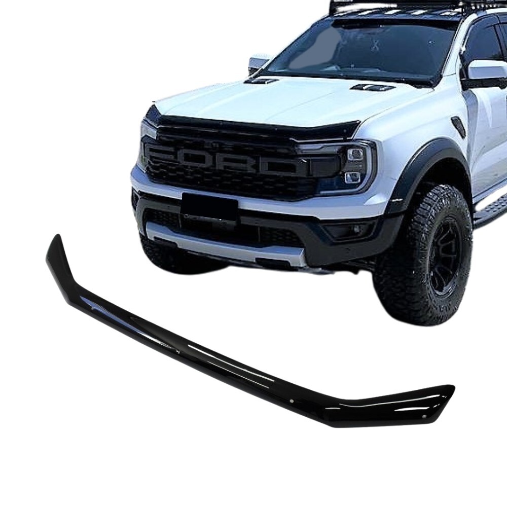 Bonnet Protector Fits Ford Ranger & Everest Next Gen 2022 + MY22 Hood onwards Guard Visor Tint Black