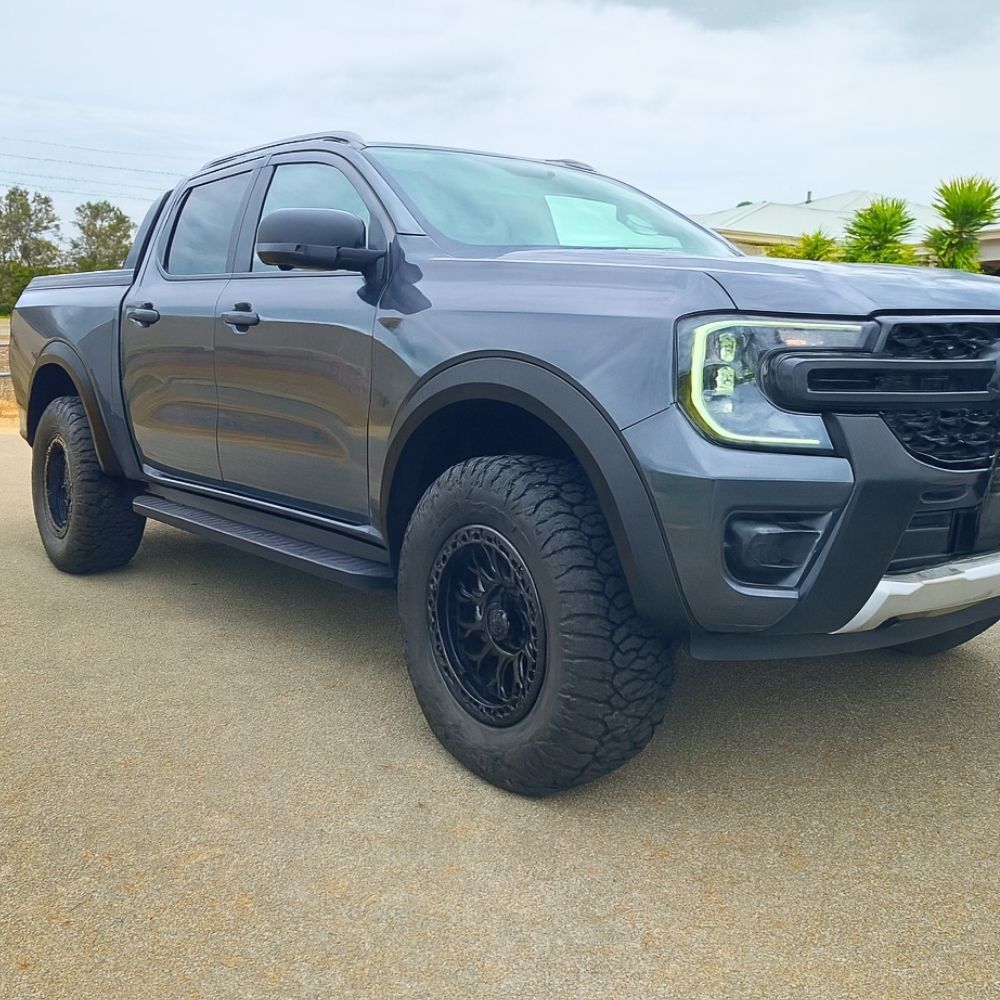 Matte Black OEM Fender Flares With Sensor Fits Ford Ranger Wildtrak Next Gen 2022 + MY22 Dual Cab