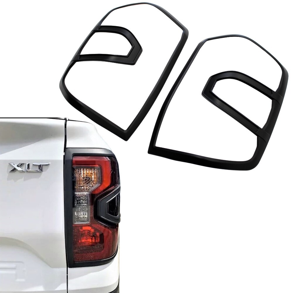 Matte Black Head Light Lamp Front Cover Trim Fits Ford Ranger Next - Gen 2022+ MY22
