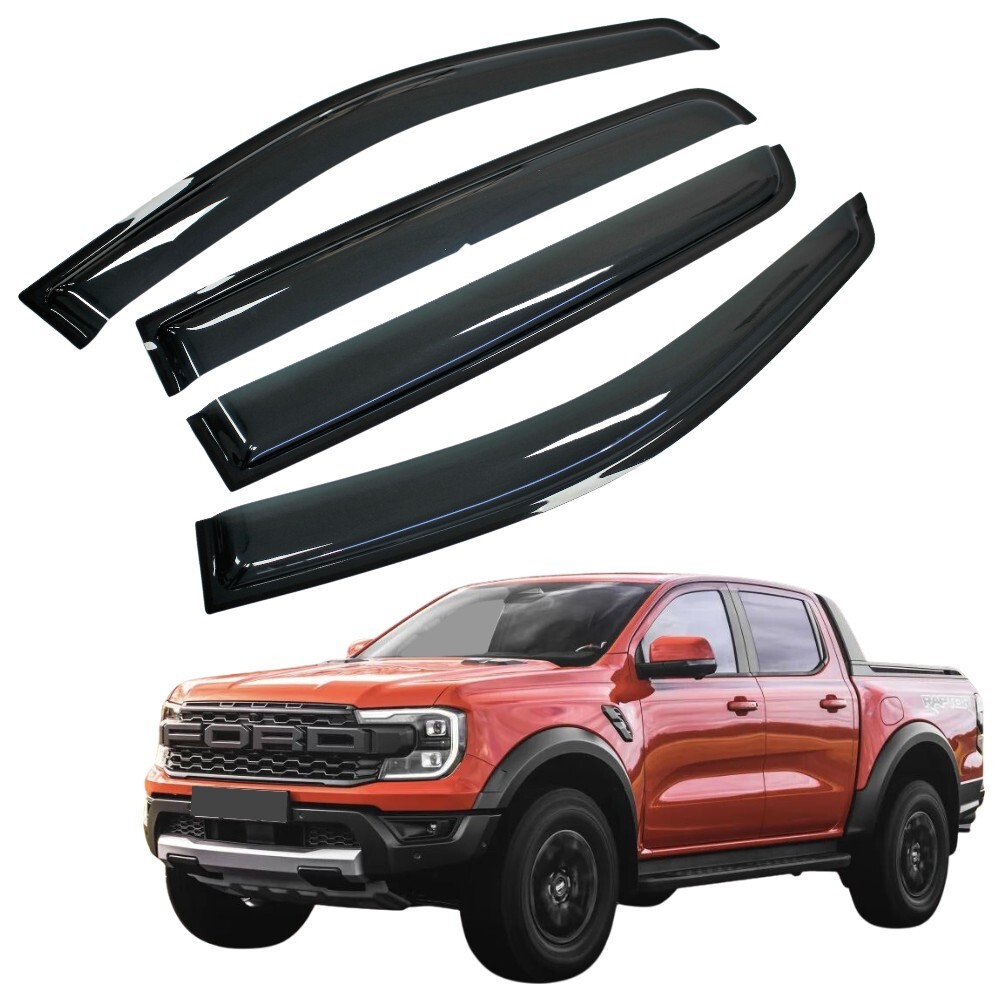 Weather Shields Fits Ford Ranger Next Gen 2022 + MY22 Window Visors Weathershields