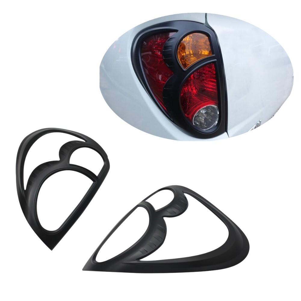 Matte Black Tail Light Trims Suit Mitsubishi Triton MN ML 2006 2007 2008 2009 2010 2011 2012 2013 2014 Cover Protector