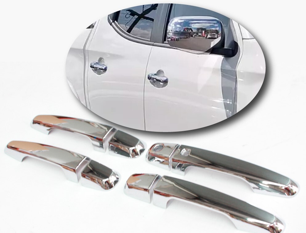 Door Handle Covers Chrome SUIT Mitsubishi Triton  MQ  2015 2016 2017 2018