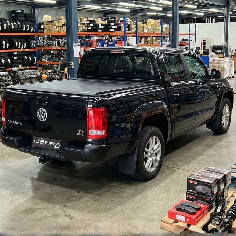 Cobra 4X4 M-Spec Electric Retractable Roller Shutter fits VW Amarok 2010 - 2022 Tub Tonneau Roll Cover Black Lid