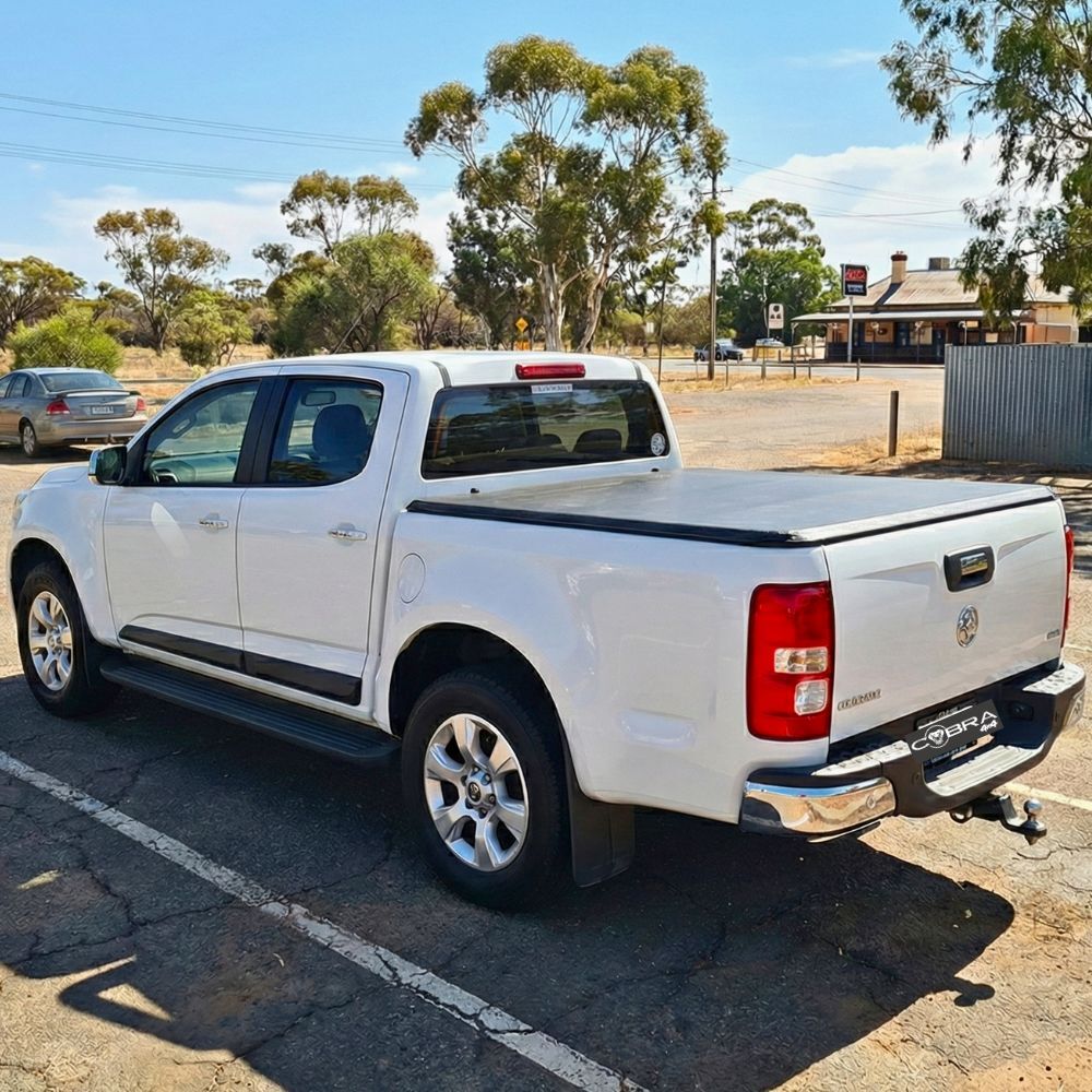 Cobra 4X4 M-Spec Electric Retractable Roller Shutter fits Holden Colorado 2012 Onwards Dual Cab Tub Tonneau Roll Cover Black Lid