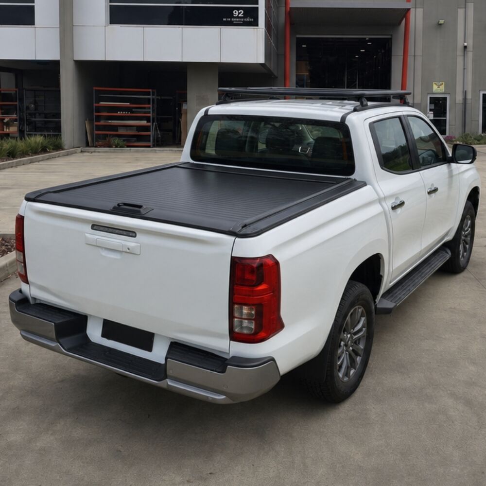 Cobra 4X4 M-Spec Manual Retractable Roller Shutter fits Nissan Navara D27 2026 Onwards Dual Cab Tub Tonneau Roll Cover Black