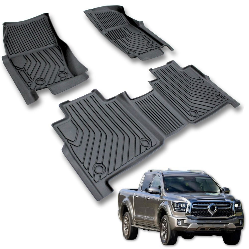 5D TPE Floor Mats Liner suits Great Wall Motor GWM Cannon Alpha 2024 Onwards Carpet Plastic Rubber Mat
