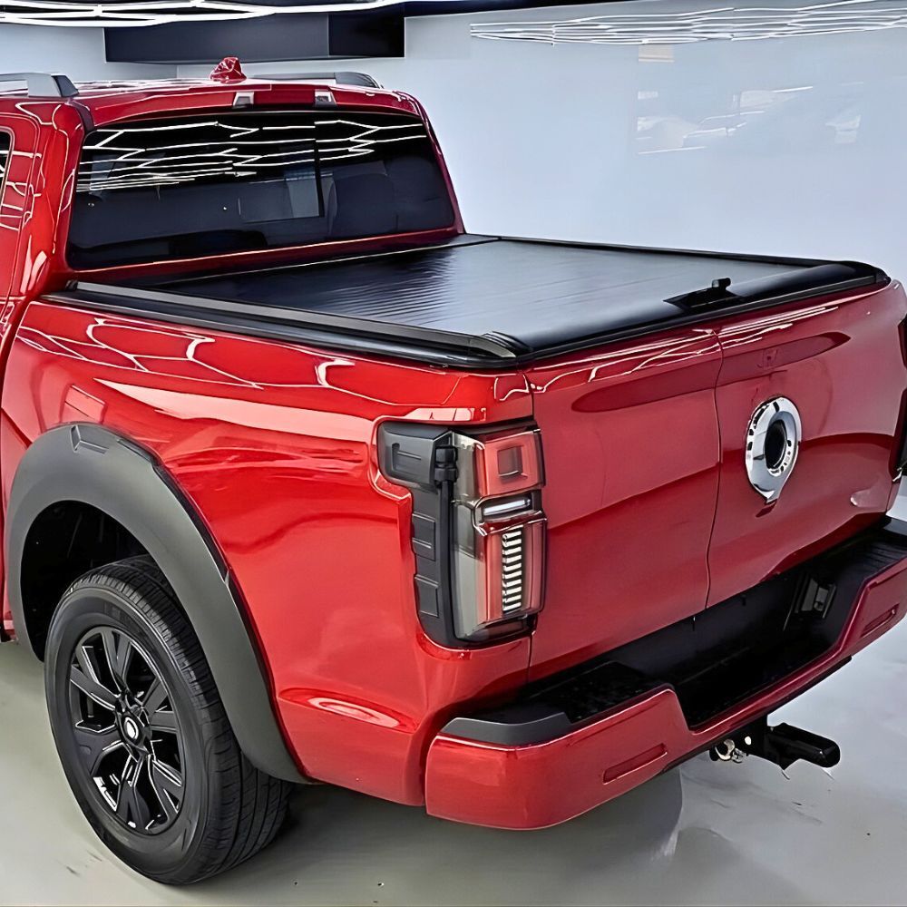 Cobra 4X4 M-Spec Retractable Roller Shutter fits Great Wall Motor GWM Cannon Alpha 2024 Onwards Tub Manual Tonneau Roll Cover Black