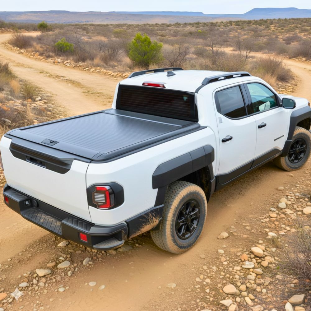 Cobra 4X4 M-Spec Retractable Roller Shutter fits Kia Tasman 2025 Onwards Tub Manual Tonneau Roll Cover Black