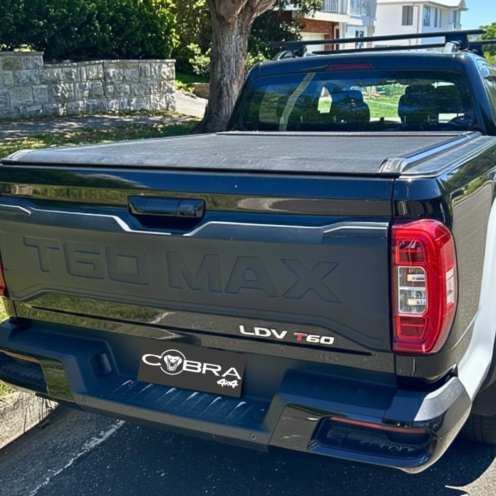 Cobra 4X4 M-Spec Electric Retractable Roller Shutter fits LDV T60 2017 - 2025 Tub Tonneau Roll Cover Black Lid