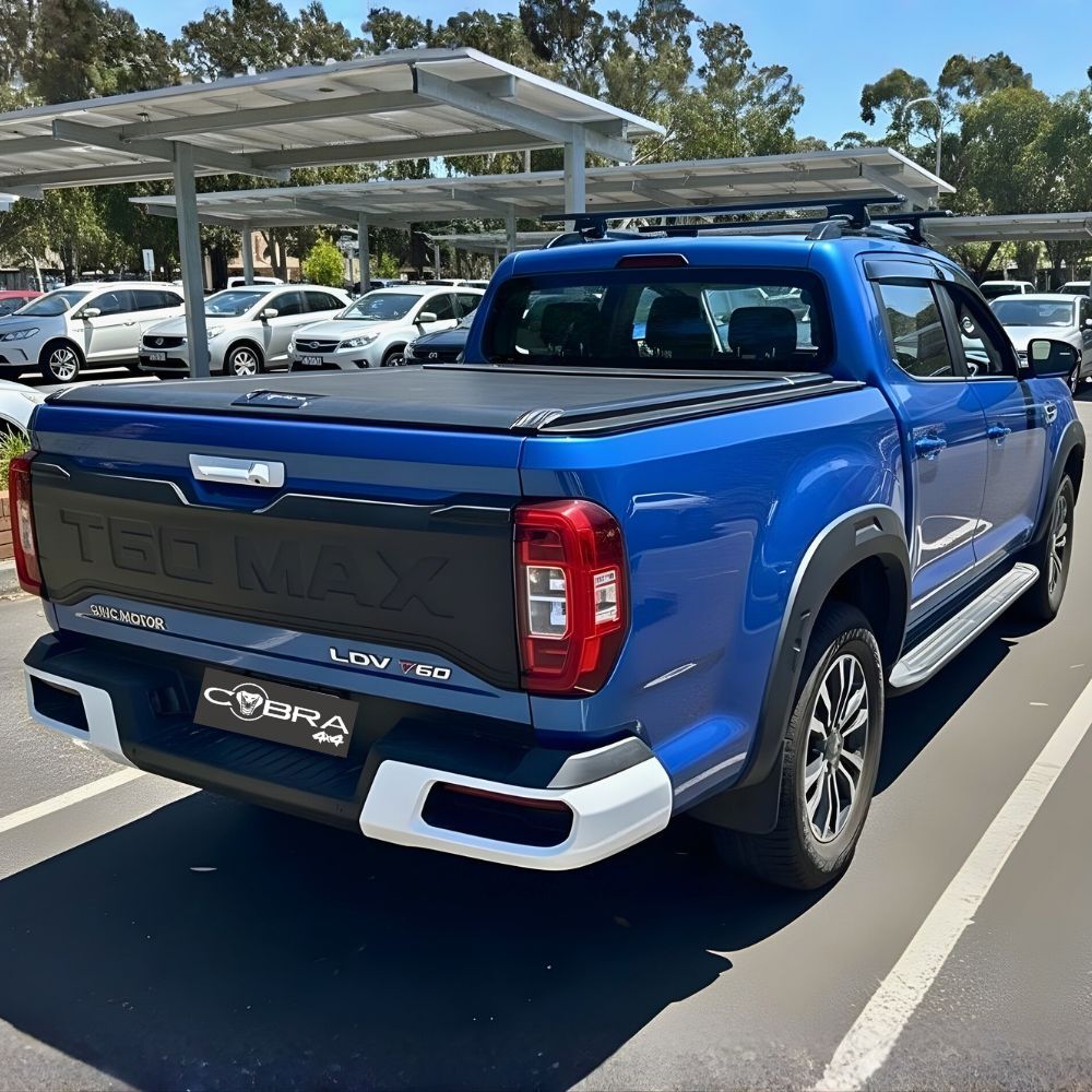 Cobra 4X4 M-Spec Retractable Roller Shutter fits LDV T60 2017 - 2025 Tub Manual Tonneau Roll Cover Black