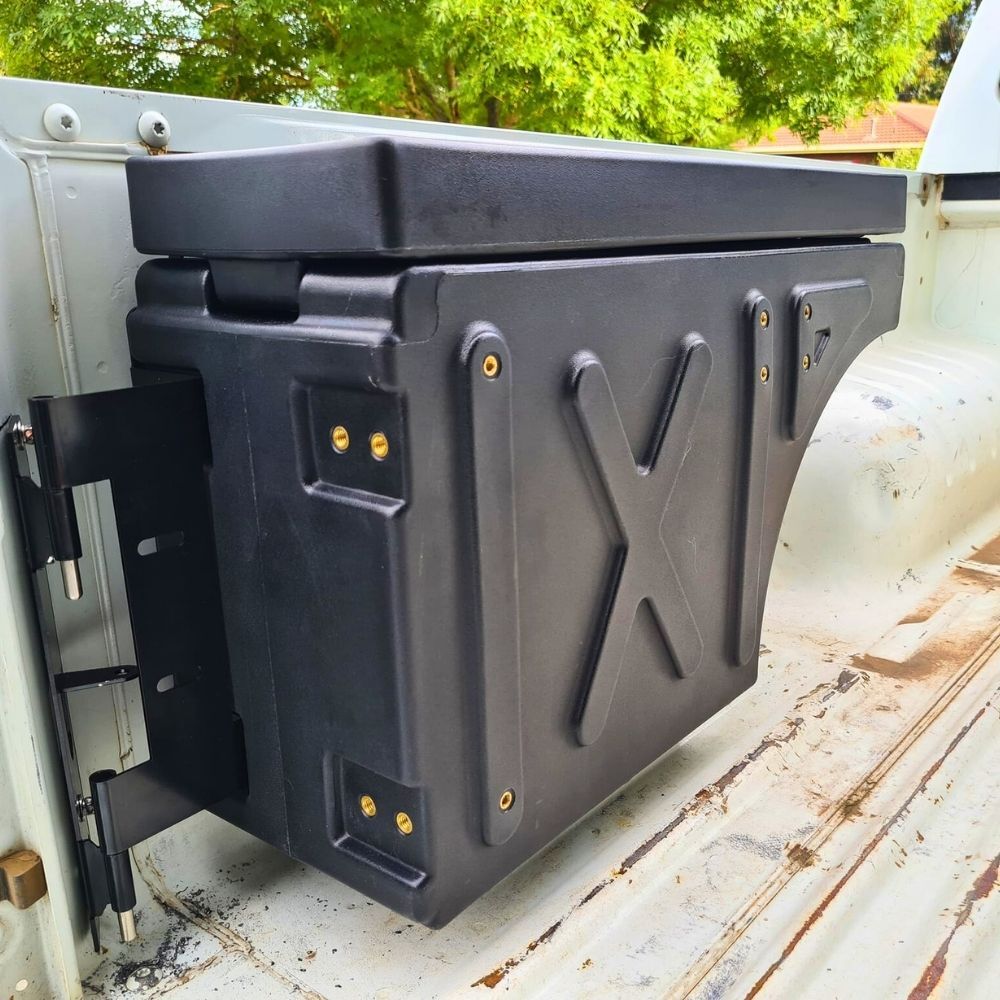 Universal 4x4 Swing Case Storage Tool Box 2-Sided Compatible 4WD UTE Locking Hunting Bullets