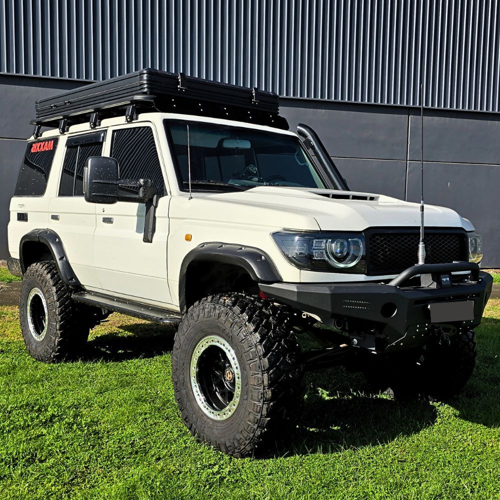 Pocket Style Flares Suitable for Landcruiser 76 Series 90mm wide Textured black 2mm Thick