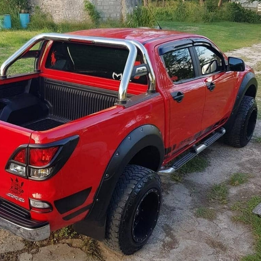 Mazda BT-50 Dual Cab 2012 - 2017 Pocket Style Textured Black Fender Flares BT50