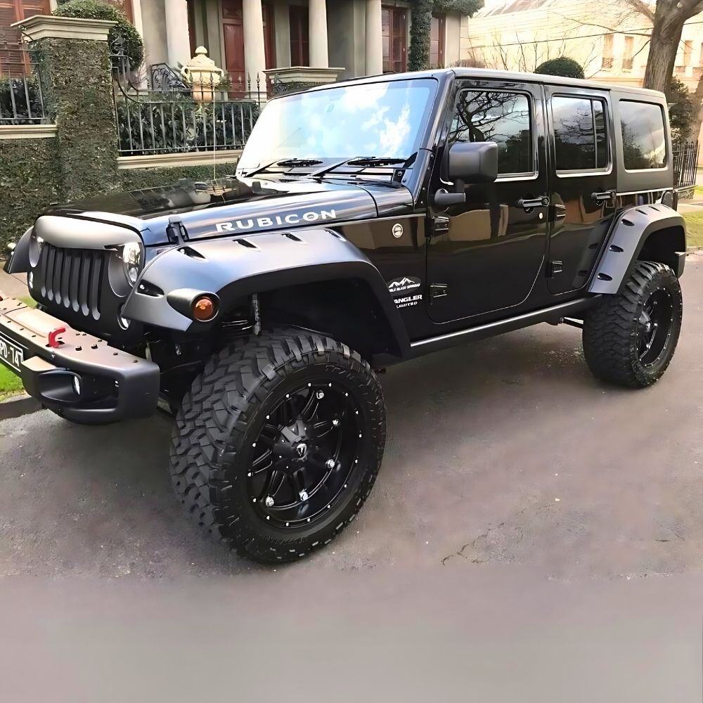 Pocket Style Fender Flares suit Jeep Wrangler JK 2007 2008 2009 2010 2011 2012 2013 - 2018