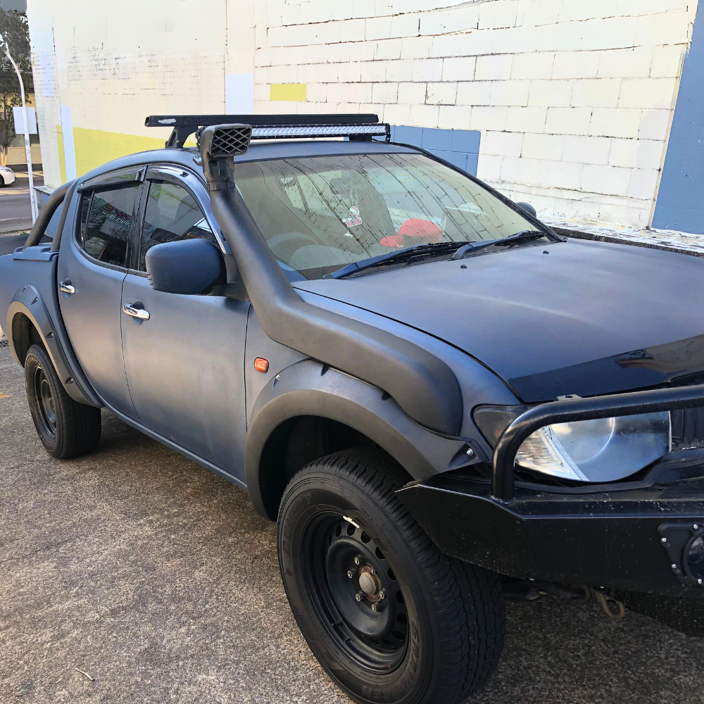 Pocket Style Textured black Fender Flares Guards Suits Mitsubishi Triton MN ML 2006-2014