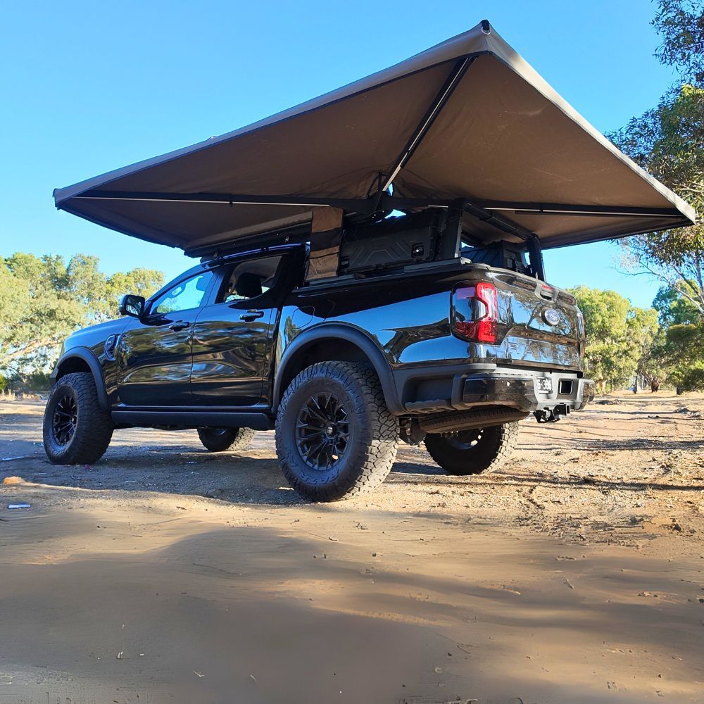 270 Degree Freestanding Awning Passenger Side 600D Oxford Ripstop Fabric Waterproof