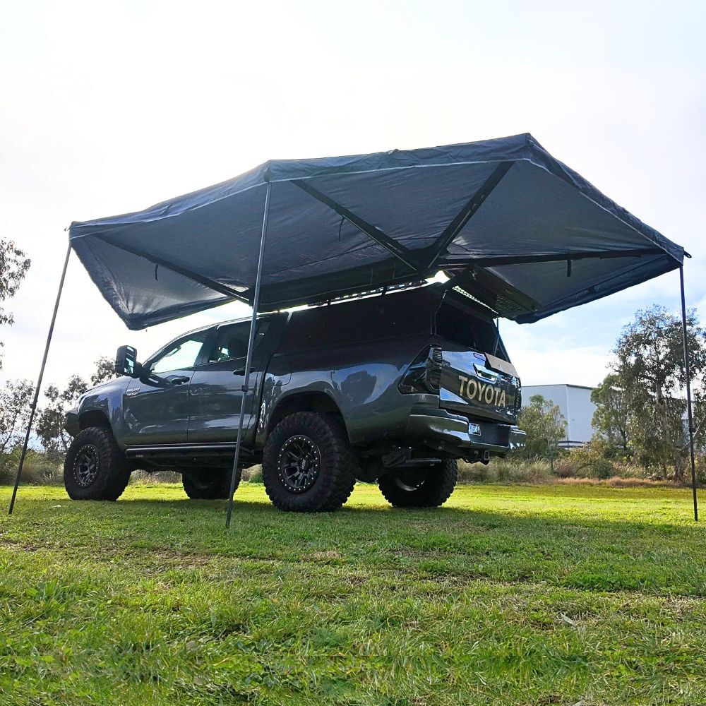 270 Degree XL Freestanding Fox Awning 2M Passenger Side 600D Oxford Ripstop Fabric Waterproof Cover 2 Meter Plus