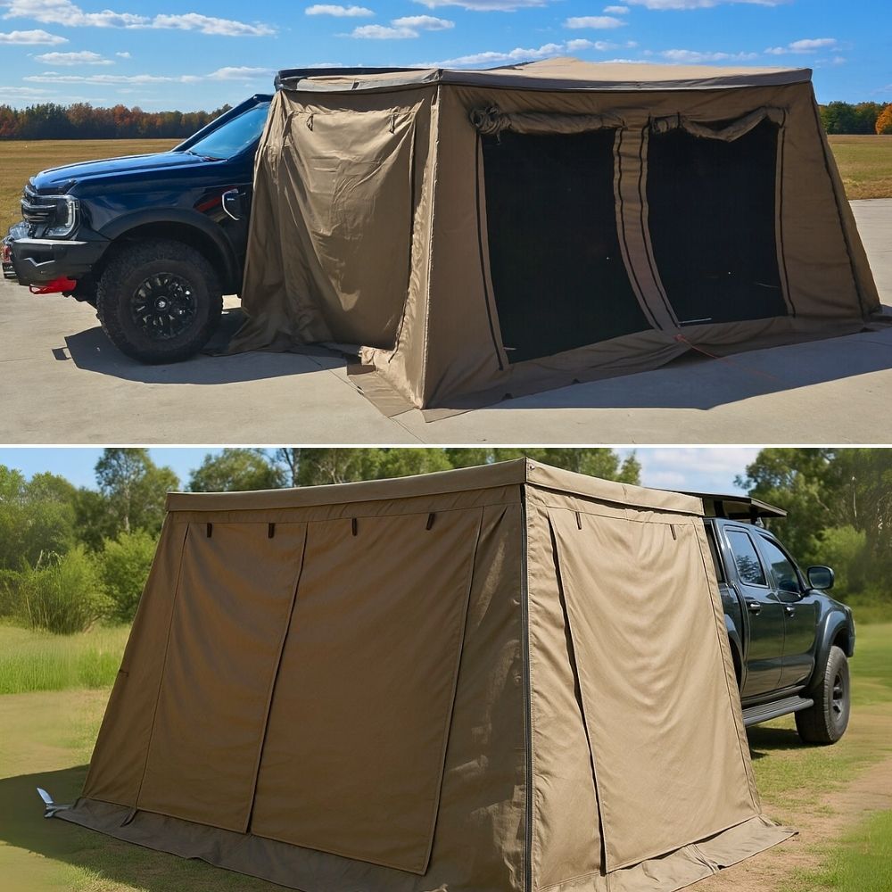 Cobra 4x4 270 Degrees Fox Awning Room Passsenger Side Camping Off Road 4WD Waterproof Outdoor Ripstop