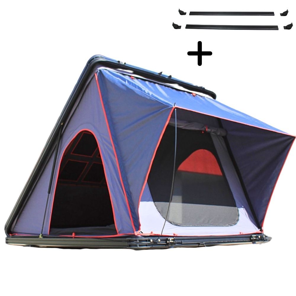 Cobra 4x4 Explorer 145 Roof Top Triangle Tent Aluminium Alloy Hardshell 3 Person 280G Poly Cotton Ladder