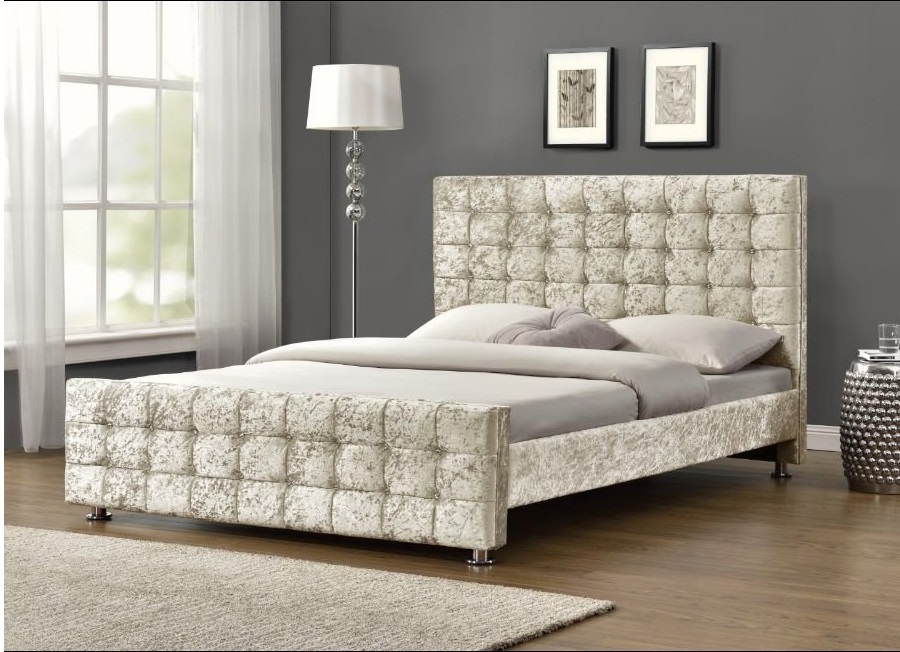 Vienna Velvet Queen Bed