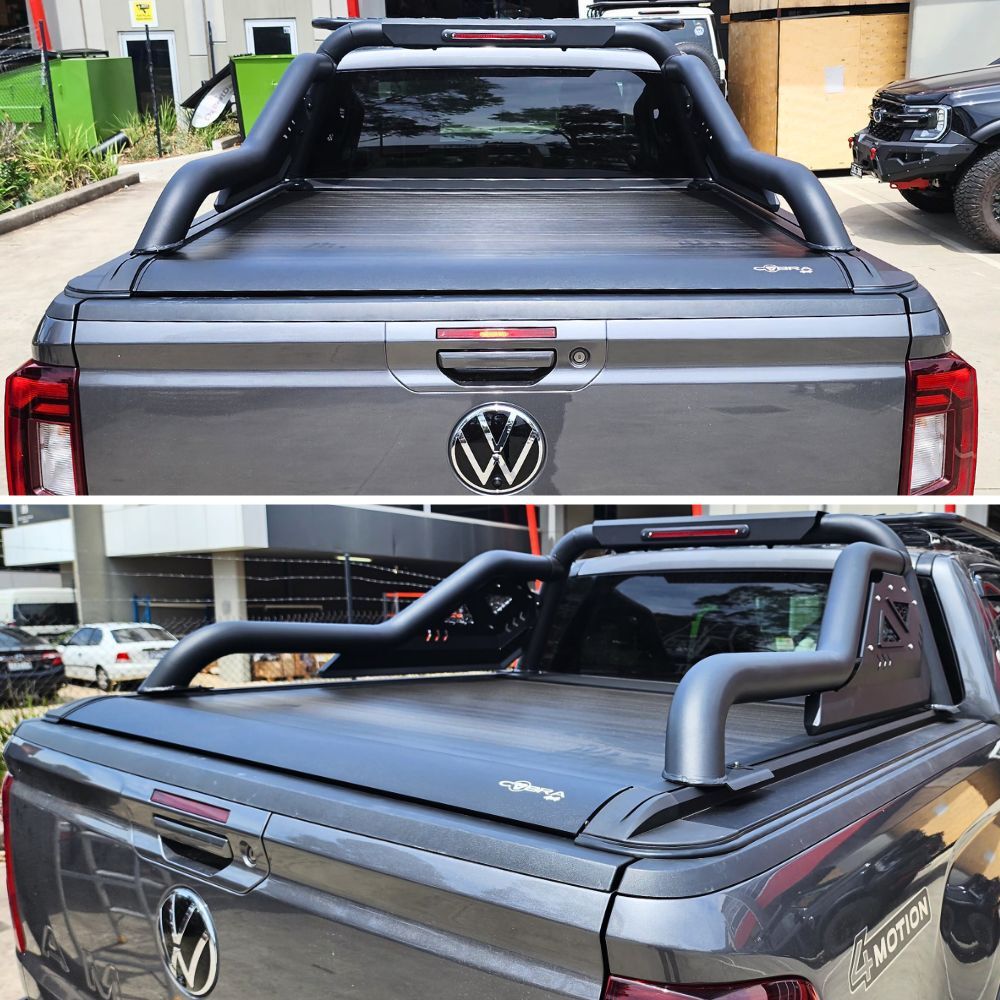 Electric Retractable Roller Shutter fits Volkswagen Amarok Next Gen 2023 Onwards Tub Tonneau Roll Cover Black Lid