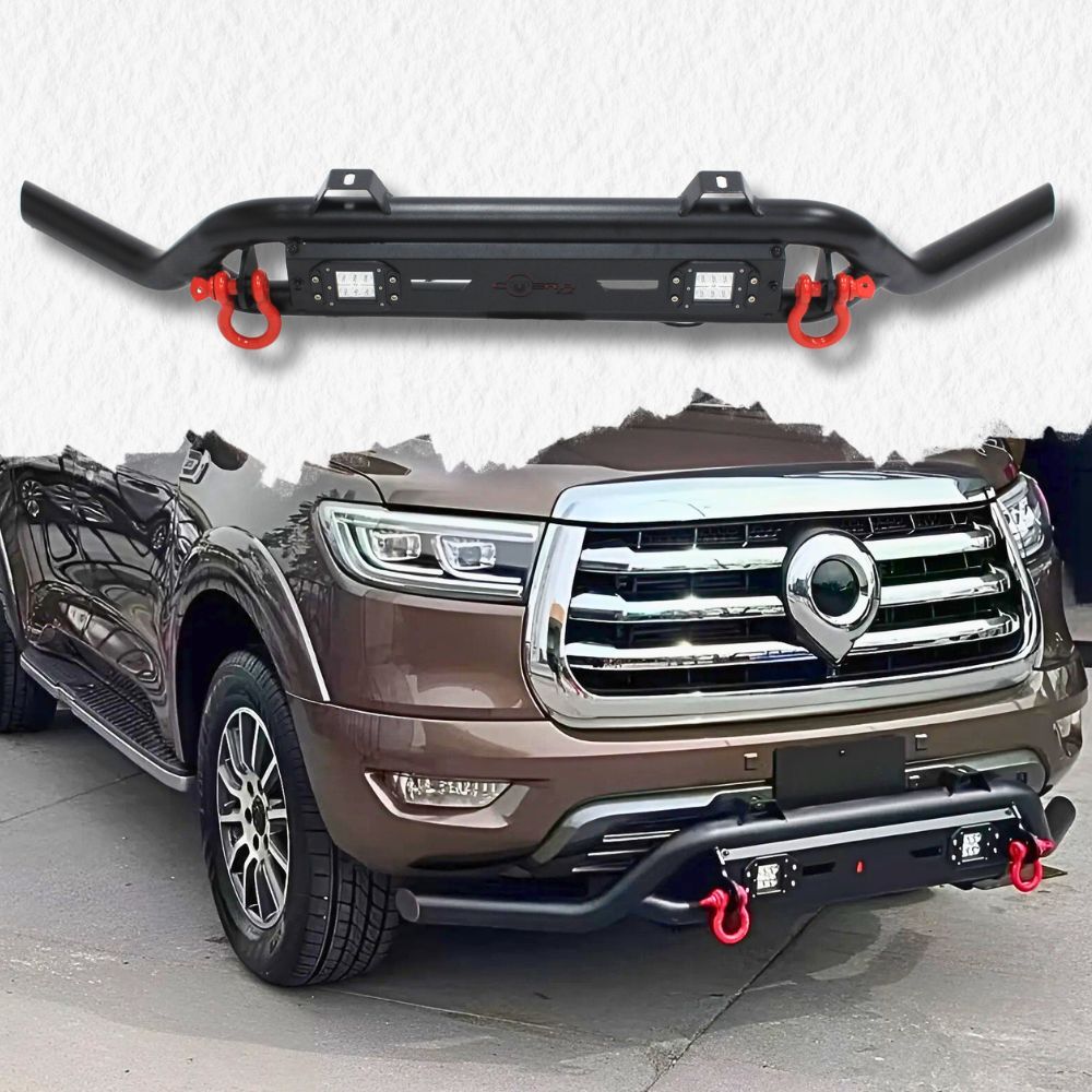 Titan Nudge Bar V2 Bull Steel suits Great Wall Motor GWM Cannon 2020 - 2024 Onwards Grill Guard Front Not Bullbar