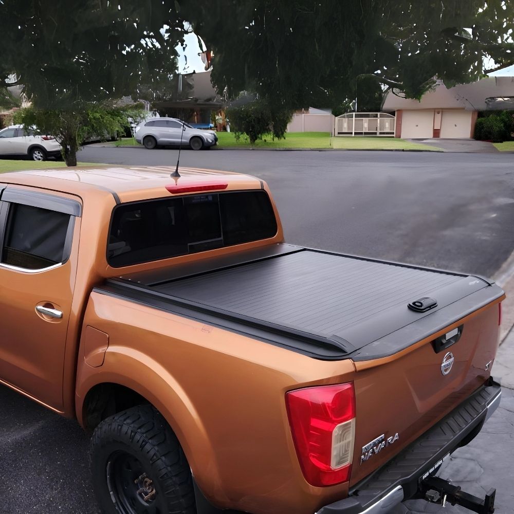 Cobra 4X4 Retractable Roller Shutter fits Navara NP300 D23 2015 - 2024 Tub Manual Tonneau Roll Cover Black