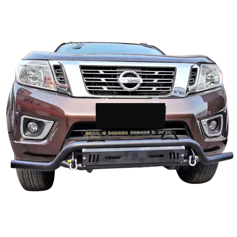 Titan Nudge Bar Bull Steel suits Navara NP300 2015 - 2020 Matte Black Not Bullbar