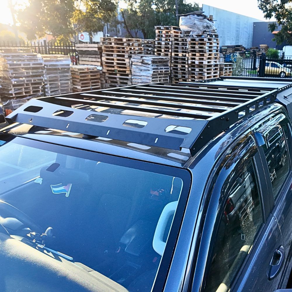 Cobra 4x4 Super Light Weight Steel Roof Rack Moulded Suits Nissan Navara NP300 2015 - 2020 D40 D22 Dual Cab Platform