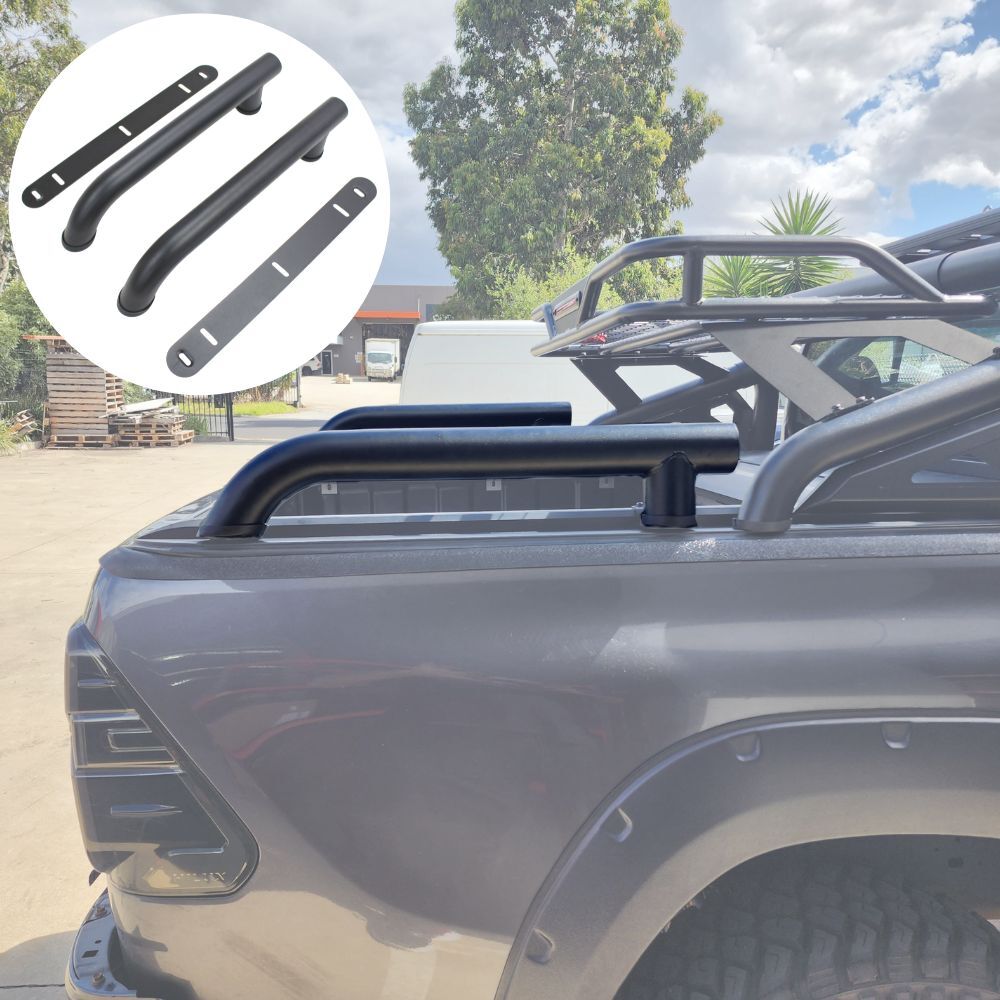 Cobra 4x4 4" Inch Black Sports bar Extension Rollbar Add-on Matte Powder Coated Steel Roll Bar