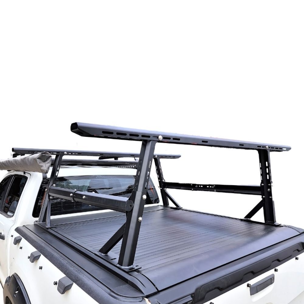 Universal Adjustable Ute Tub Rack Roof Tradie Steel Roll bar Ranger Hilux Triton Navara