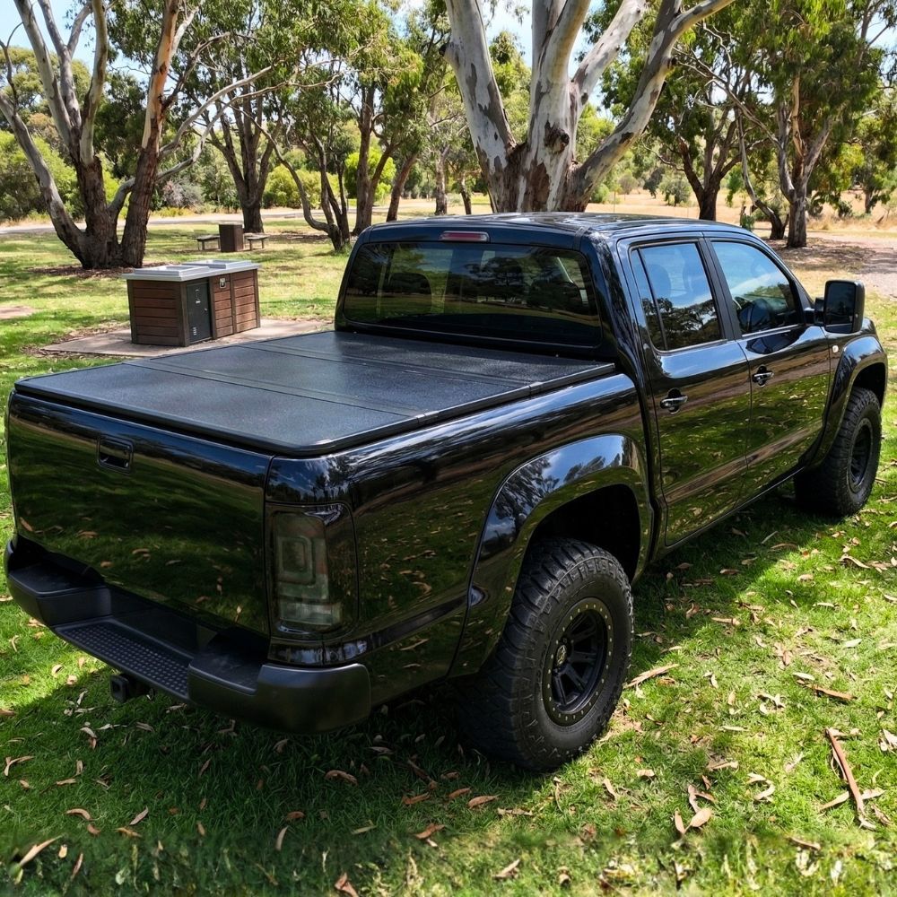 Premium Trifold Aluminium Foldable Hard Tub Lid Tonneau Cover Fits VW Amarok 2010 - 2022