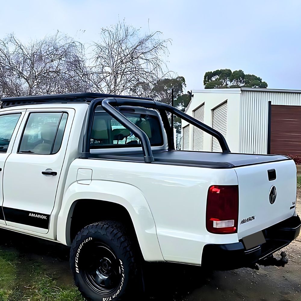 Premium Cobra 4x4 Electric Retractable Roller Shutter fits VW Amarok 2010 - 2022  Tub Tonneau Roll Cover Black Lid