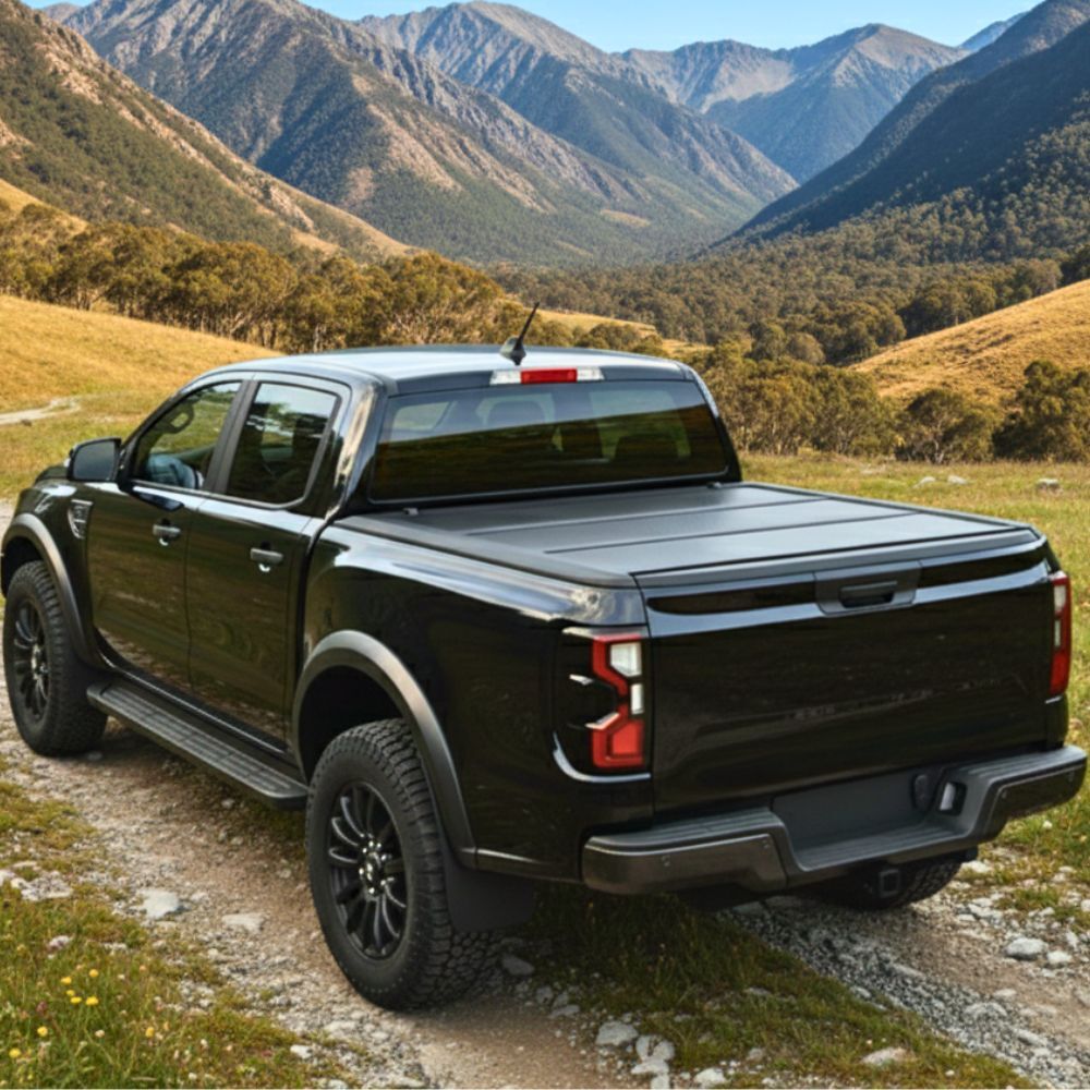 Premium Trifold Aluminium Foldable Hard Tub Lid Tonneau Cover Fits Volkswagen Amarok Next Gen 2023 Onwards