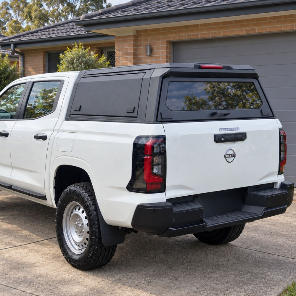 Cobra 4x4 Premium Stainless Steel UTE Tub Canopy fits Nissan Navara D27 2026 Onwards Tradie Black Heavy Duty